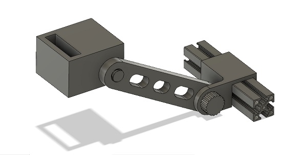 3dプリンターでwebカメラのアームマウントを作る